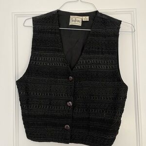 Tantrums Black Textured Vest